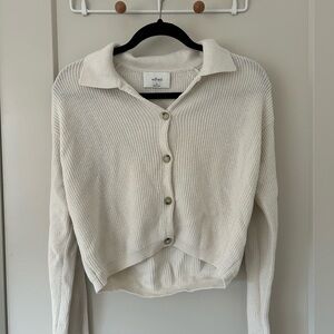 Wilfred Cream Button-Up Sweater